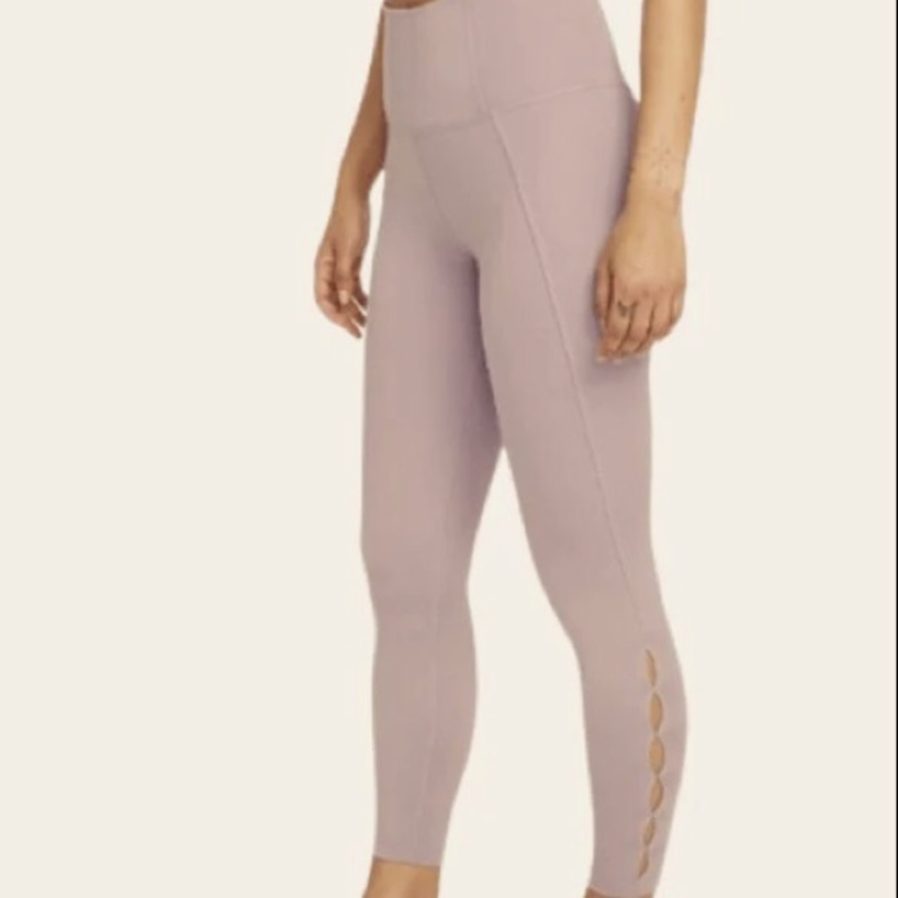 NWT [Nike] DrI-Fit Tight Fit High Rise 7/8 Length Training Yoga Pants Plus Sz 1X - Picture 3 of 13